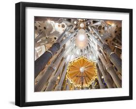 Spain, Barcelona, Sagrada Familia, Interior-Steve Vidler-Framed Photographic Print