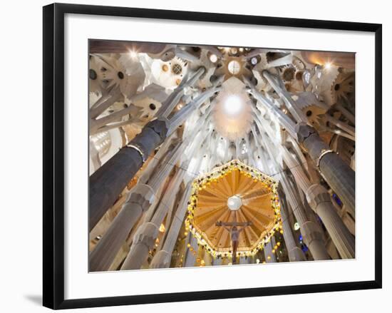 Spain, Barcelona, Sagrada Familia, Interior-Steve Vidler-Framed Photographic Print