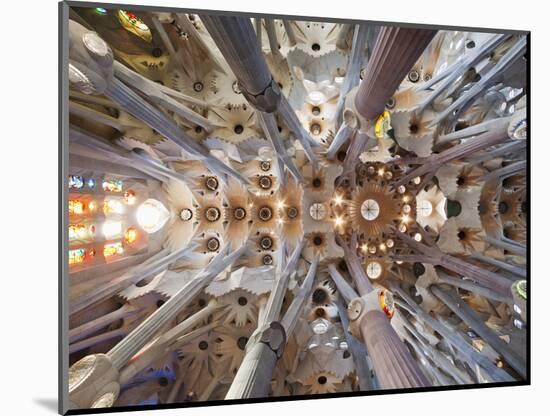 Spain, Barcelona, Sagrada Familia, Interior-Steve Vidler-Mounted Photographic Print