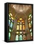 Spain, Barcelona, Sagrada Familia, Stained Glass Windows-Steve Vidler-Framed Stretched Canvas