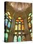 Spain, Barcelona, Sagrada Familia, Stained Glass Windows-Steve Vidler-Stretched Canvas