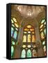 Spain, Barcelona, Sagrada Familia, Stained Glass Windows-Steve Vidler-Framed Stretched Canvas