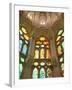 Spain, Barcelona, Sagrada Familia, Stained Glass Windows-Steve Vidler-Framed Photographic Print