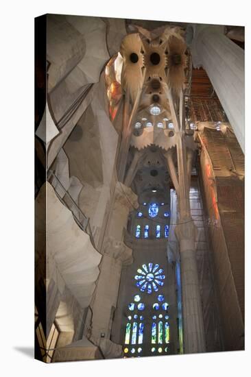 Spain, Barcelona, Sagrada Familia Temple-null-Stretched Canvas