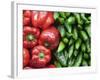 Spain, Barcelona, the Ramblas, la Boqueria Market, Vegetable Shop Display of Peppers-Steve Vidler-Framed Photographic Print