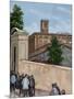 Spain. Barcelona. Working Demonstration. Spain-null-Mounted Giclee Print