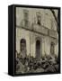 Spain, Barcelona, Working Demonstration-null-Framed Stretched Canvas