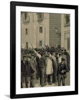 Spain, Barcelona, Working Demonstration-null-Framed Giclee Print