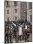 Spain. Barcelona. Working Demonstration-null-Mounted Giclee Print