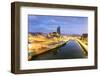 Spain, Basque Country, Bilbao. Guggenheim Museum by Canadian Architect Frank Gehry, at Dawn-Matteo Colombo-Framed Photographic Print