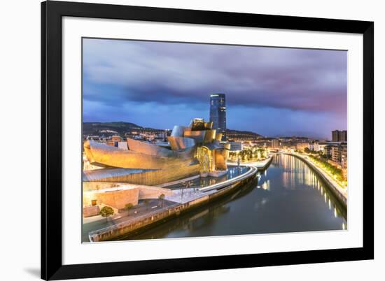 Spain, Basque Country, Bilbao. Guggenheim Museum by Canadian Architect Frank Gehry-Matteo Colombo-Framed Photographic Print