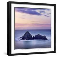 Spain, Basque, Ondarroa, Rock Formations at Sea-Shaun Egan-Framed Photographic Print