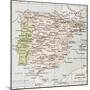 Spain Between 1808 And 1814 Old Map-marzolino-Mounted Premium Giclee Print