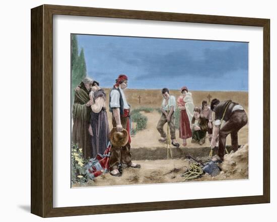 Spain, Burial-null-Framed Giclee Print