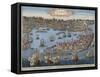 Spain, Cadiz, City and Port, Engraving-null-Framed Stretched Canvas