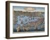 Spain, Cadiz, City and Port, Engraving-null-Framed Giclee Print