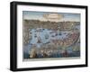 Spain, Cadiz, City and Port, Engraving-null-Framed Giclee Print