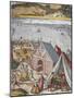 Spain, Cadiz, Fishing Port in Cadiz City by Johannes Janssonius-null-Mounted Giclee Print