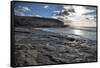 Spain, Canary Islands, Fuerteventura, Beach, Sea-Andrea Haase-Framed Stretched Canvas