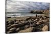 Spain, Canary Islands, Fuerteventura, Beach, Stone Tower, Sea-Andrea Haase-Stretched Canvas