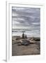 Spain, Canary Islands, Fuerteventura, Beach, Stone Tower, Sea-Andrea Haase-Framed Photographic Print