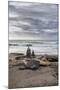 Spain, Canary Islands, Fuerteventura, Beach, Stone Tower, Sea-Andrea Haase-Mounted Photographic Print