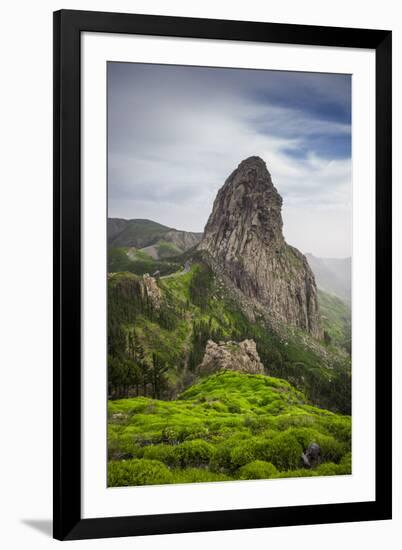 Spain, Canary Islands, La Gomera, Parque Nacional De Garajonay, Roque De Agando-Walter Bibikow-Framed Photographic Print