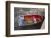 Spain, Canary Islands, Lanzarote, Arecife, Charco De San Gines, Fishing Boat, Dawn-Walter Bibikow-Framed Photographic Print