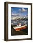 Spain, Canary Islands, Lanzarote, Arecife, Charco De San Gines, Fishing Boats, Dawn-Walter Bibikow-Framed Photographic Print