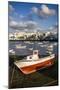 Spain, Canary Islands, Lanzarote, Arecife, Charco De San Gines, Fishing Boats, Dawn-Walter Bibikow-Mounted Photographic Print