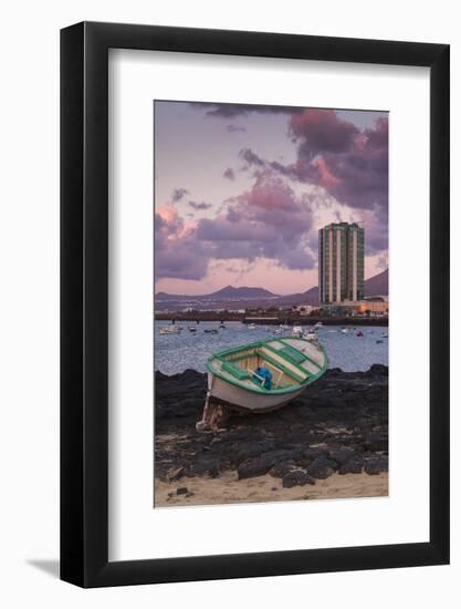 Spain, Canary Islands, Lanzarote, Arecife, Cityscape at Dawn-Walter Bibikow-Framed Photographic Print