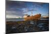 Spain, Canary Islands, Lanzarote, Arecife, Shipwreck of the Ship Telamon, Arecife Port, Dawn-Walter Bibikow-Mounted Photographic Print