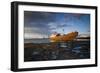 Spain, Canary Islands, Lanzarote, Arecife, Shipwreck of the Ship Telamon, Arecife Port, Dawn-Walter Bibikow-Framed Photographic Print