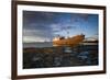 Spain, Canary Islands, Lanzarote, Arecife, Shipwreck of the Ship Telamon, Arecife Port, Dawn-Walter Bibikow-Framed Photographic Print