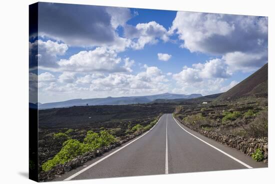 Spain, Canary Islands, Lanzarote, El Capitan, Lz-201 Road-Walter Bibikow-Stretched Canvas