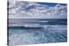 Spain, Canary Islands, Lanzarote, El Golfo, Elevated Waterfront View-Walter Bibikow-Stretched Canvas