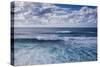 Spain, Canary Islands, Lanzarote, El Golfo, Elevated Waterfront View-Walter Bibikow-Stretched Canvas
