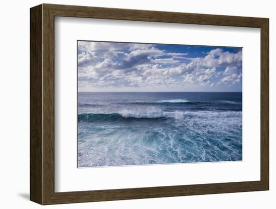 Spain, Canary Islands, Lanzarote, El Golfo, Elevated Waterfront View-Walter Bibikow-Framed Photographic Print