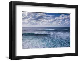 Spain, Canary Islands, Lanzarote, El Golfo, Elevated Waterfront View-Walter Bibikow-Framed Photographic Print