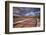 Spain, Canary Islands, Lanzarote, El Golfo, Salinas De Janubio, Salt Evaporation Pans, Sunset-Walter Bibikow-Framed Photographic Print