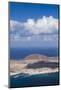 Spain, Canary Islands, Lanzarote, Ye, Elevated View over Isla Graciosa Island-Walter Bibikow-Mounted Photographic Print