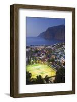 Spain, Canary Islands, Tenerife, Acantilado De Los Gigantes, Local Overview, Tennis Courts, Evening-Rainer Mirau-Framed Photographic Print