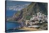 Spain, Canary Islands, Tenerife, San Andres, Elevated View-Walter Bibikow-Stretched Canvas