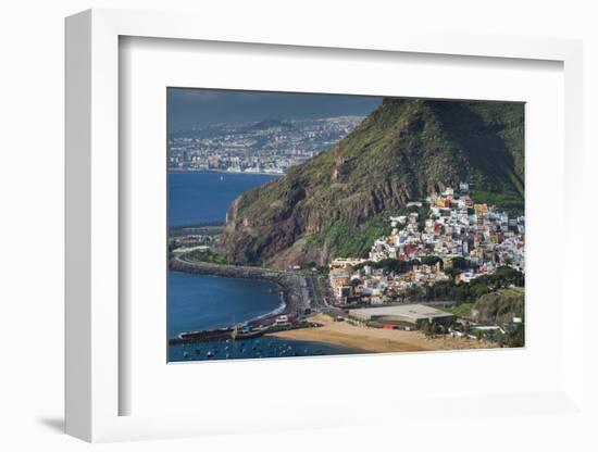 Spain, Canary Islands, Tenerife, San Andres, Elevated View-Walter Bibikow-Framed Photographic Print