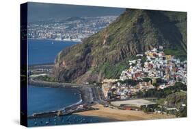 Spain, Canary Islands, Tenerife, San Andres, Elevated View-Walter Bibikow-Stretched Canvas