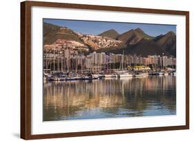 Spain, Canary Islands, Tenerife, Santa Cruz De Tenerife, City View from the Port, Morning-Walter Bibikow-Framed Photographic Print