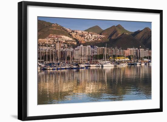 Spain, Canary Islands, Tenerife, Santa Cruz De Tenerife, City View from the Port, Morning-Walter Bibikow-Framed Photographic Print