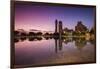 Spain, Canary Islands, Tenerife, Santa Cruz De Tenerife, Plaza De Espana, City Reflection, Dawn-Walter Bibikow-Framed Photographic Print