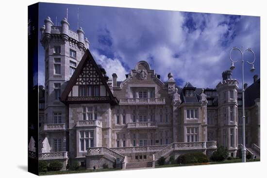 Spain, Cantabria, Santander, Magdalena Royal Palace, Main Facade-null-Stretched Canvas