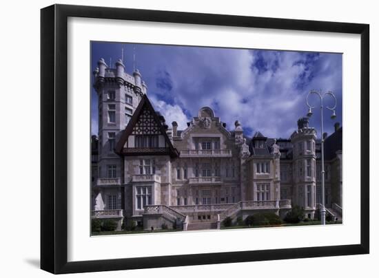 Spain, Cantabria, Santander, Magdalena Royal Palace, Main Facade-null-Framed Giclee Print